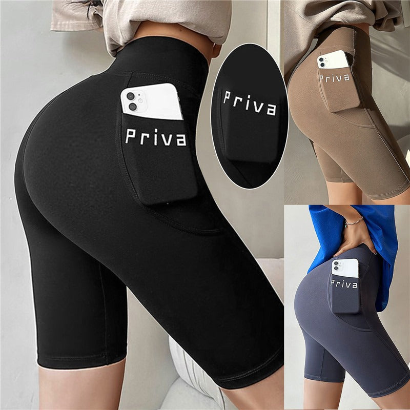 Women Yoga Sports Shorts High Waist Fitness Shorts