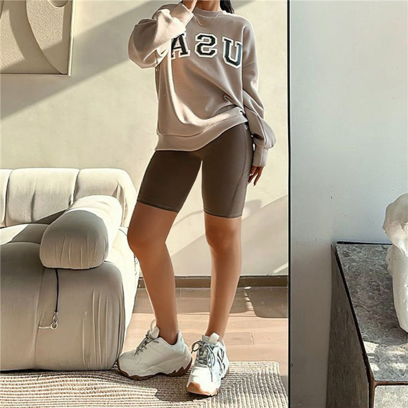 Women Yoga Sports Shorts High Waist Fitness Shorts