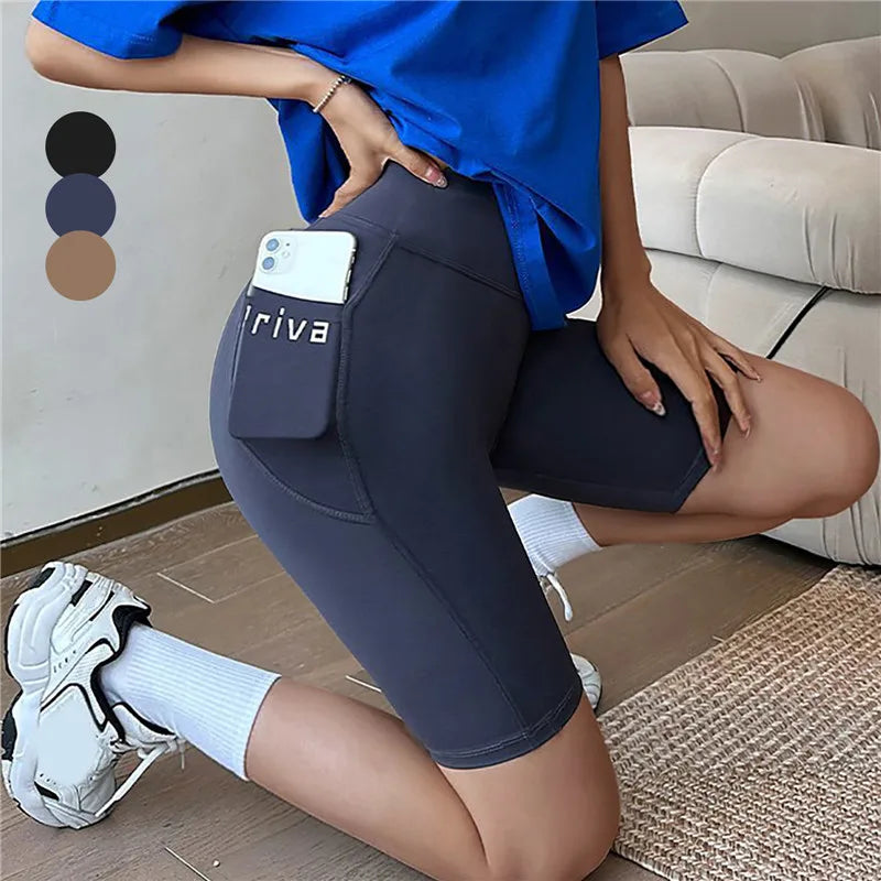 Women Yoga Sports Shorts High Waist Fitness Shorts